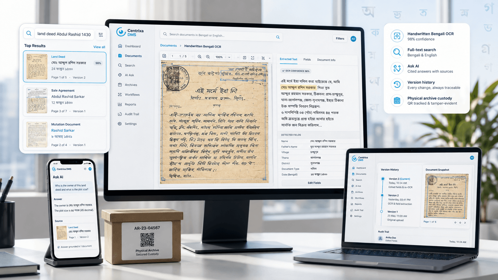 Centrixa DMS — product overview